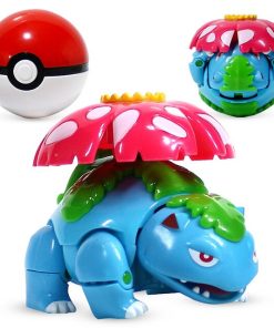 Figurine Pokemon Florizarre transformable avec Pokéball