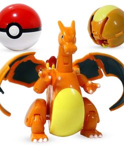 Figurine Pokemon Dracaufeu Transformable avec pokéball