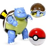 Figurine Pokémon Tortank transformable avec Pokéball