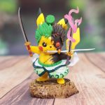 Figurine Pokémon Pikachu Cosplay Roronoa Zoro