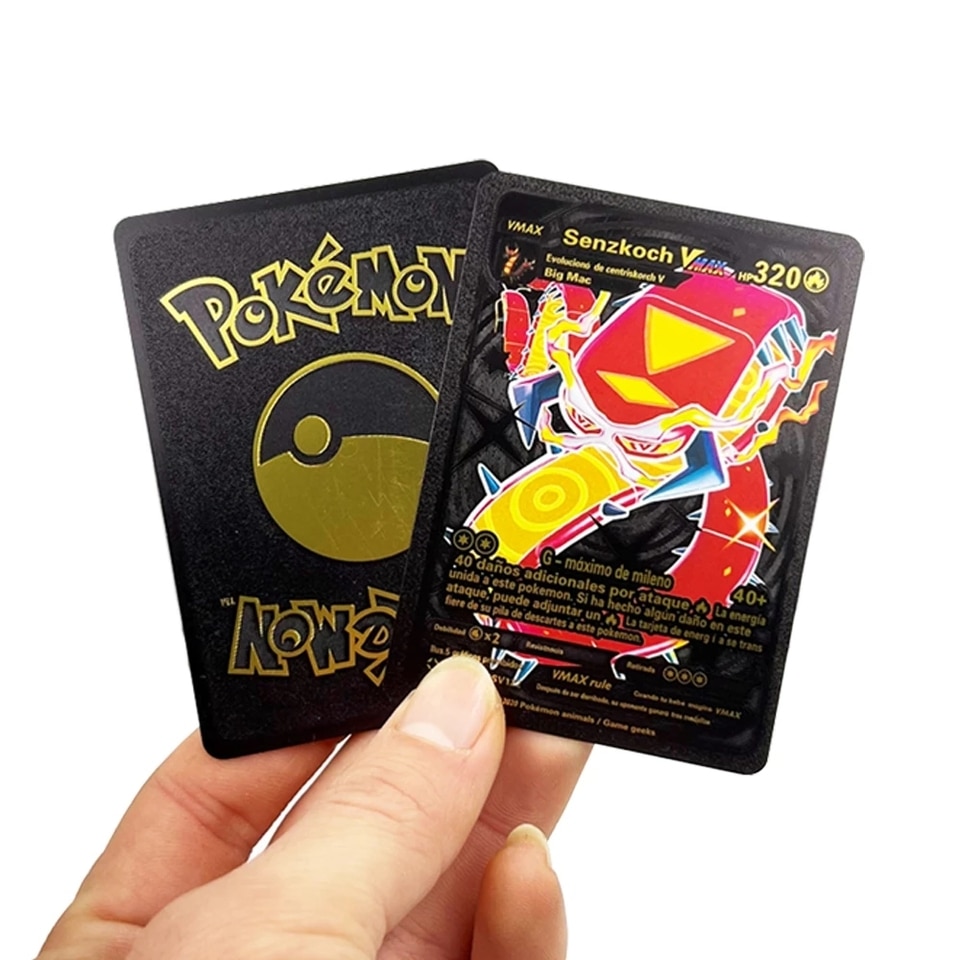 Carte pokemon doré argenté ou noire version francaise anglaise ou