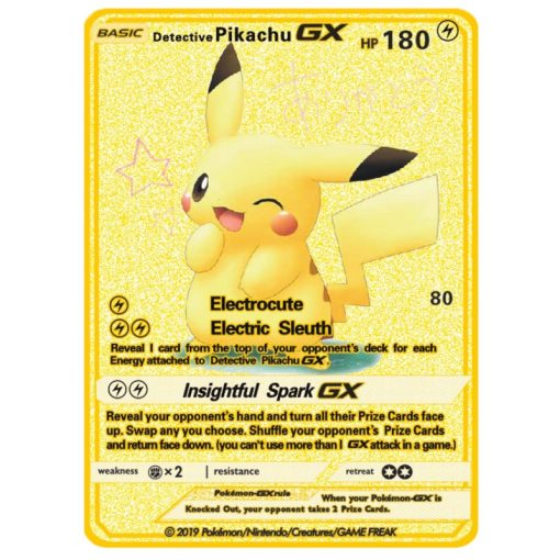 carte pokémon gold détective pikachu gx carte pokémon gold détective pikachu gx