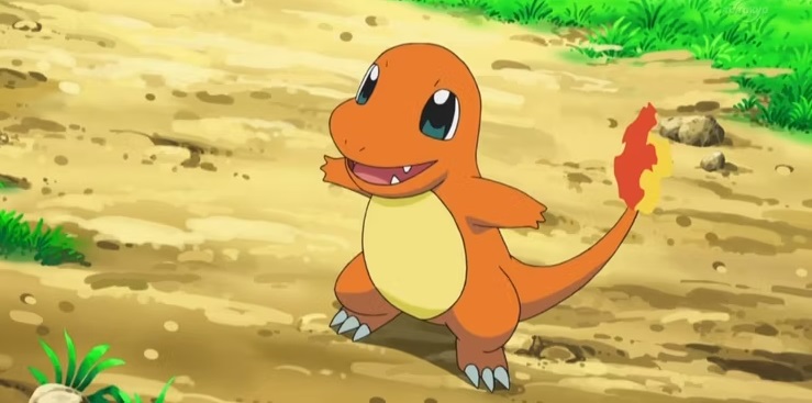 pokémon starter de type feu salamèche