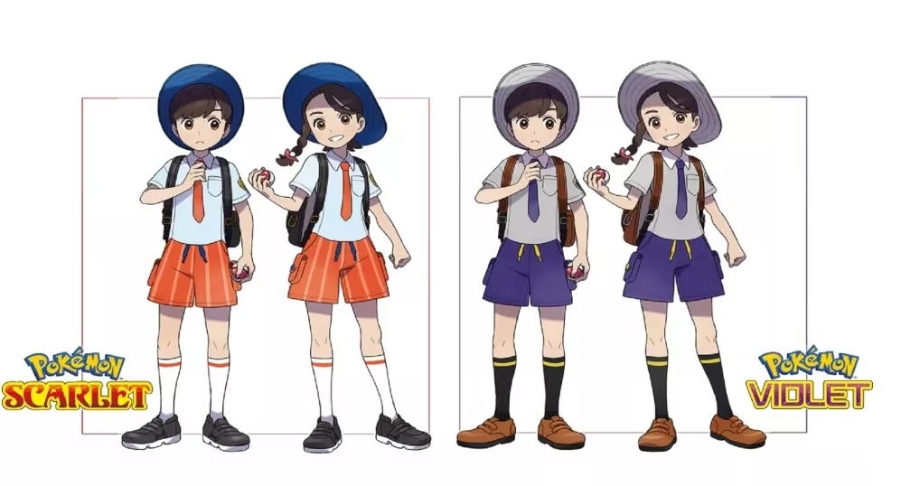 protagonistes pokémon écarlate et violet