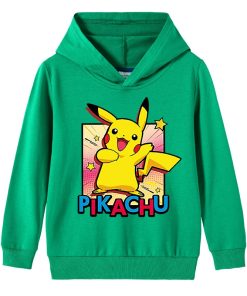 Sweat Pokémon Pikachu Joyeux Vert