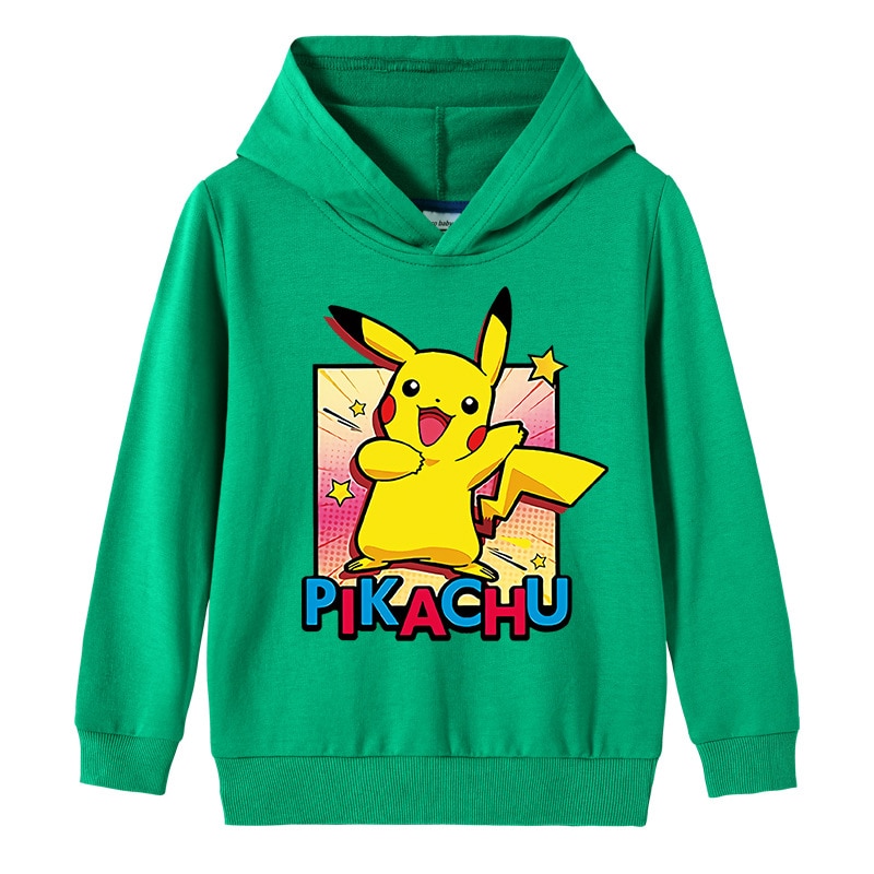 Sweat Pokémon Pikachu Joyeux Vert