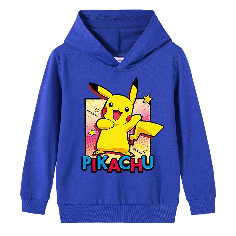 Sweat Pokémon Pikachu Joyeux Bleu