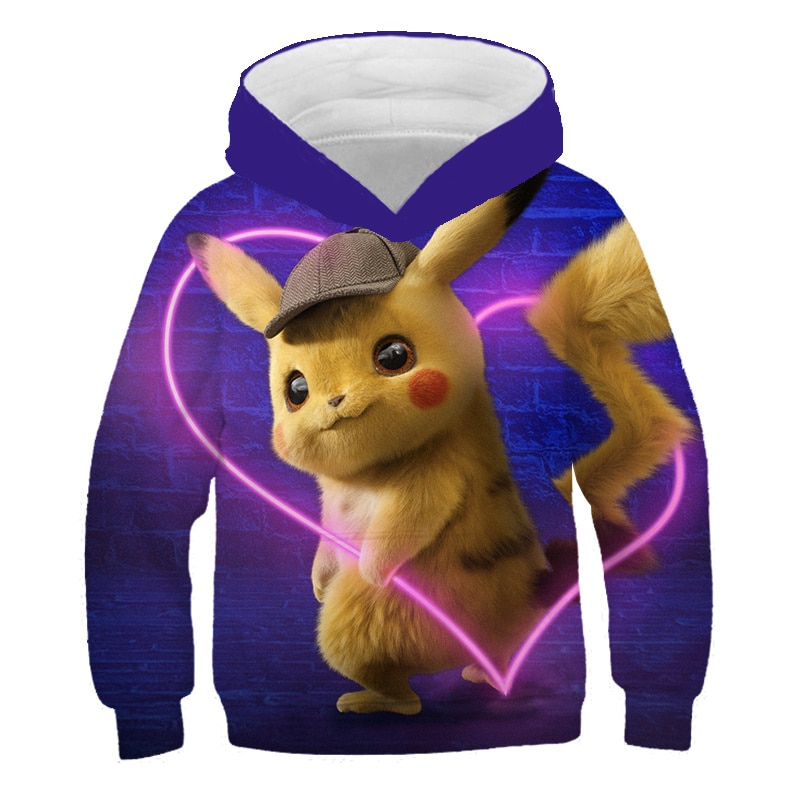Sweat Pokémon Détective Pikachu Coeur
