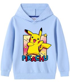 Sweat Pokémon Pikachu Joyeux Bleu Ciel