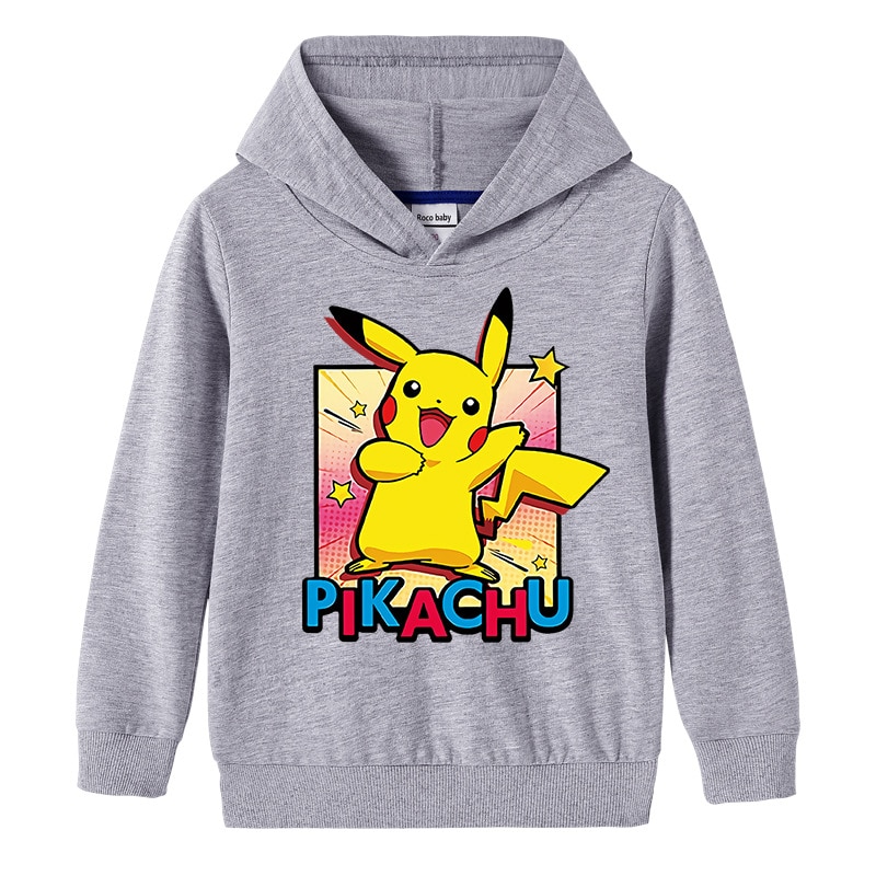 Sweat Pokémon Pikachu Joyeux Gris