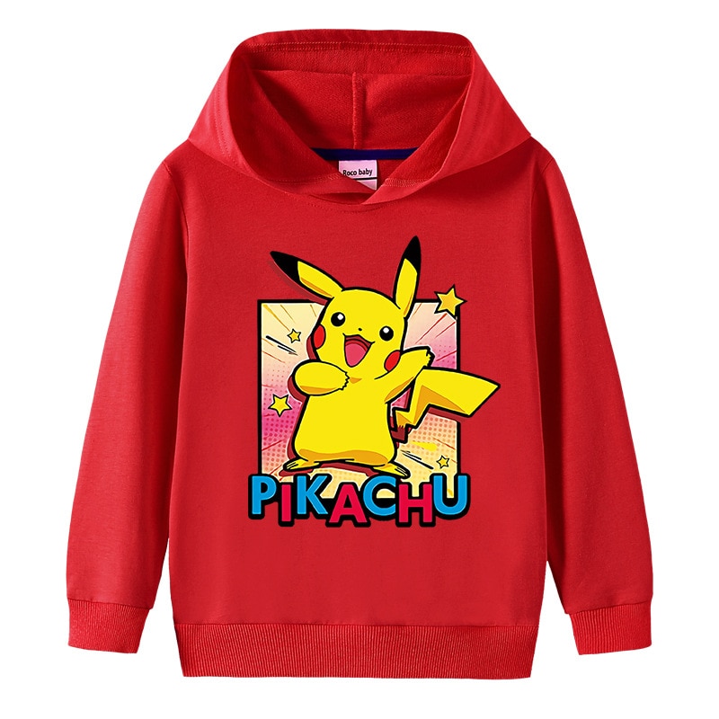 Sweat Pokémon Pikachu Joyeux Rouge