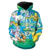 Sweat Pokémon Pikachu et Evolutions d'Evoli