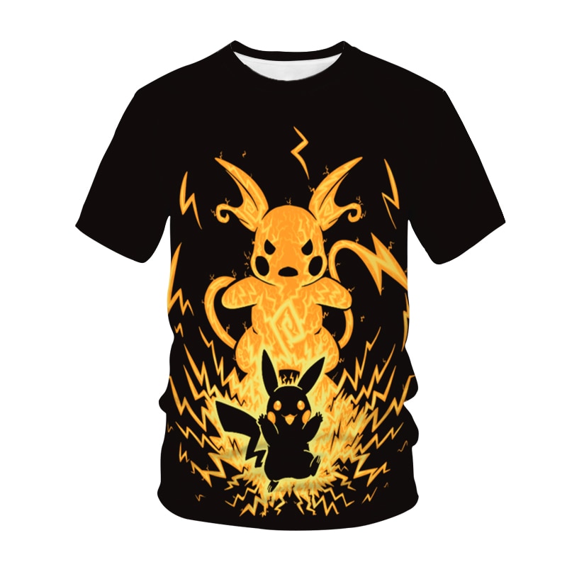 T-shirt Pokémon Pikachu et Raichu