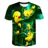 T-shirt Pokémon Pikachu Arbre