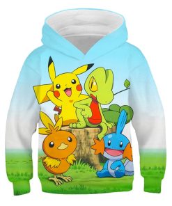 Sweat Pokémon Pikachu et Starters 3e génération