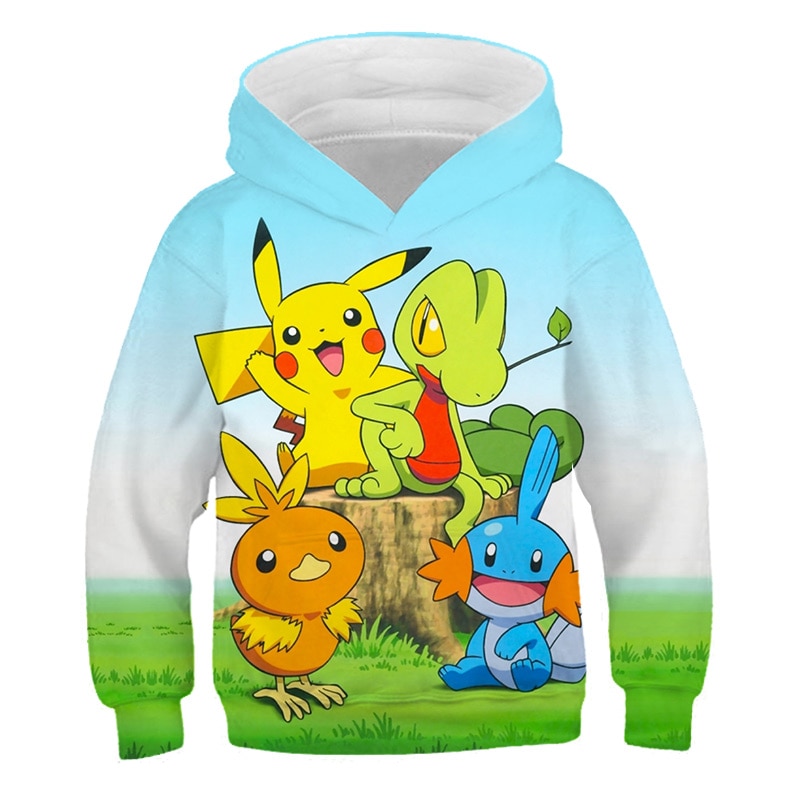 Sweat Pokémon Pikachu et Starters 3e génération