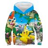 Sweat Pokémon Pikachu dans son jardin