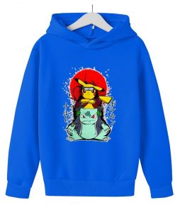 Sweat Pokémon Pikachu et Bulbizarre Art bleu
