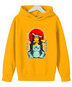 Sweat Pokémon Pikachu et Bulbizarre Art jaune