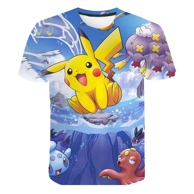T-shirt Pokémon Pikachu et ses amis aquatiques