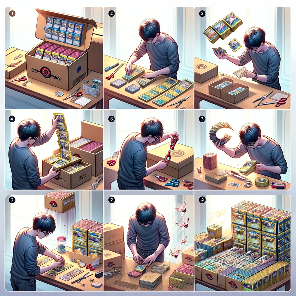 Technique de Déballage de display Pokémon