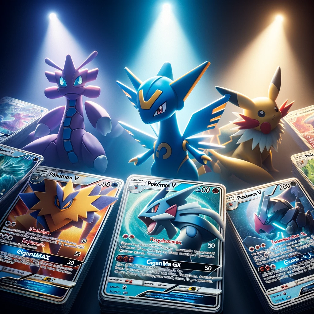 Les différences entre les cartes Pokémon V, VMAX, et GX