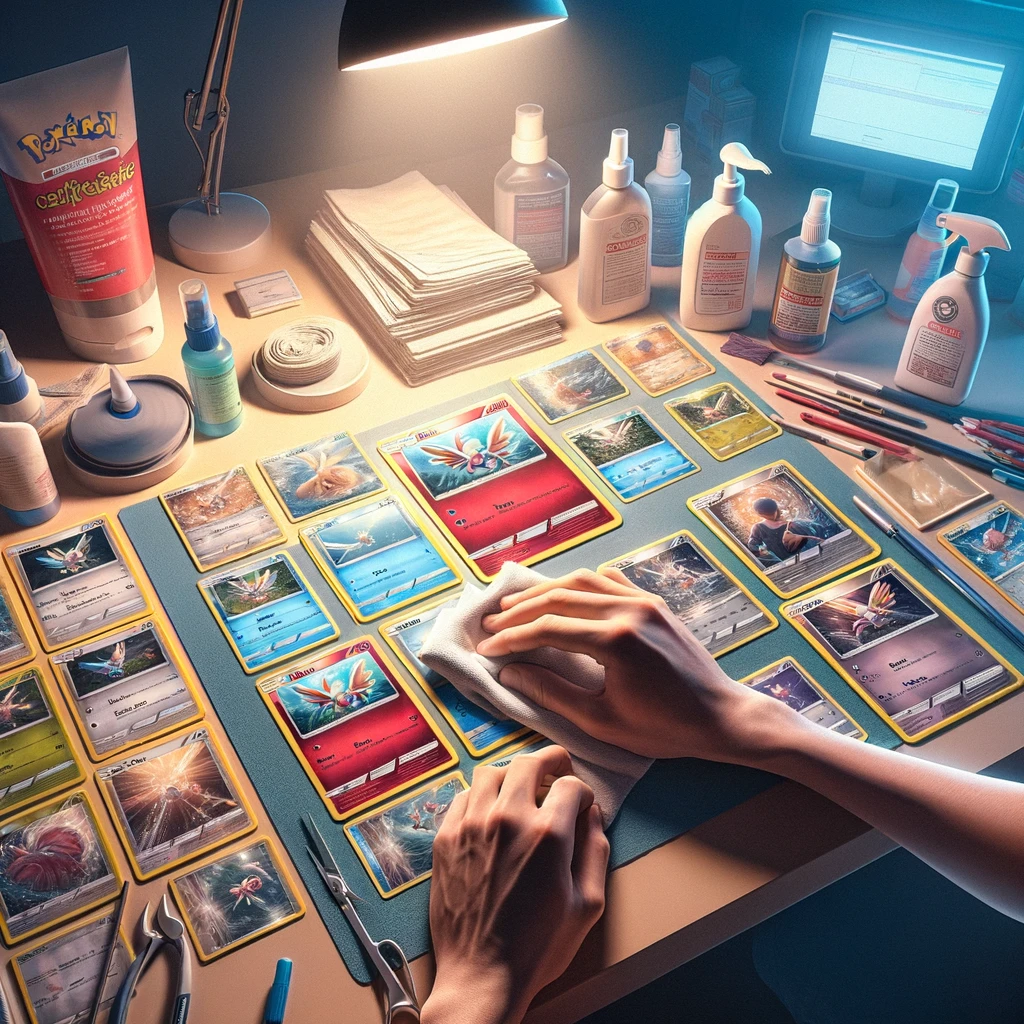 Nettoyage et entretien des cartes Pokémon VMAX