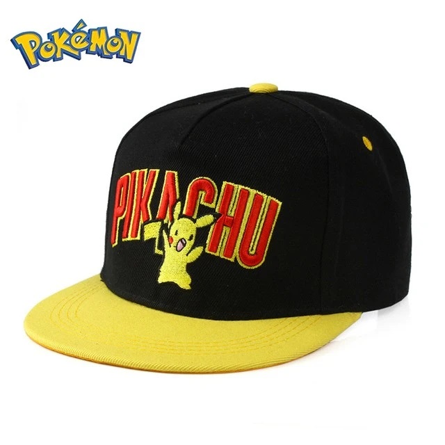 Casquette Pikachu Snapback Noir et Jaune