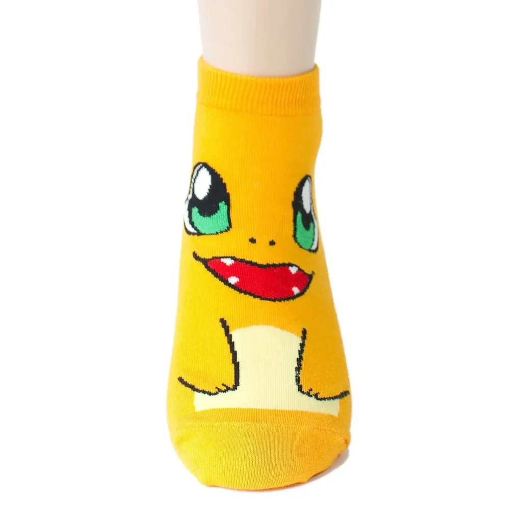 Socquettes Pokémon Salamèche Jaune Taille 37-42