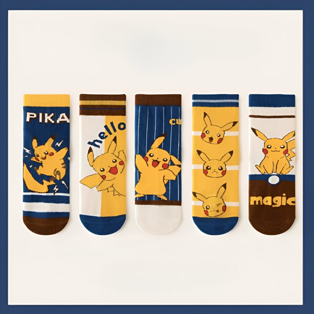 Set 5 Chaussettes Enfant Pikachu